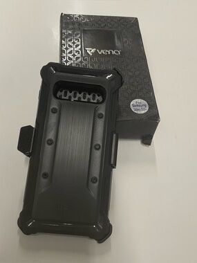 NIB Vena vAmour Phone Case for Samsung Galaxy S10+ Black with Clip/Kickstand